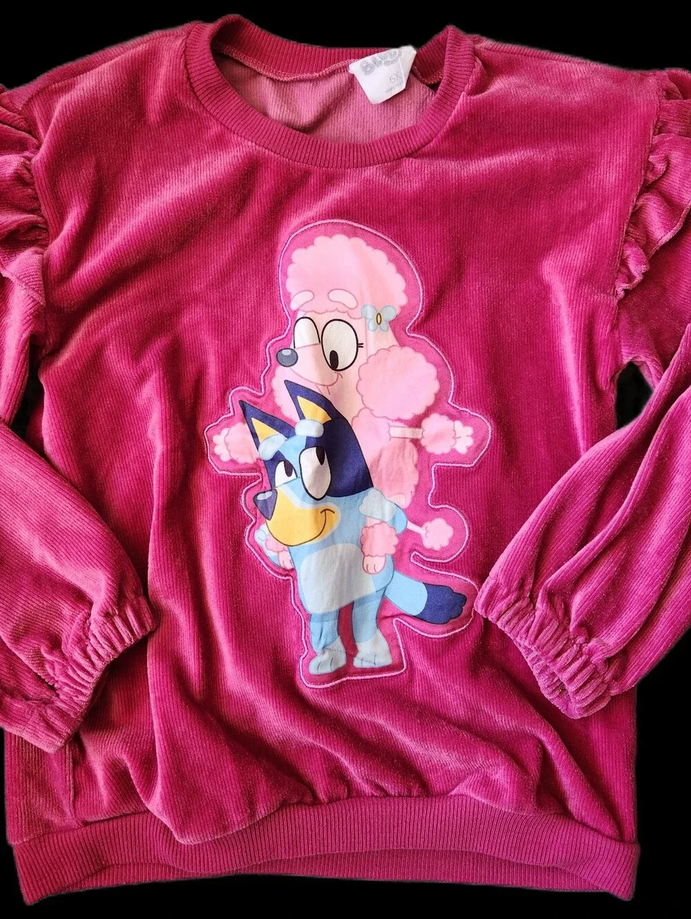 Pink Bluey Lounge Set Corduroy Style Matching Set